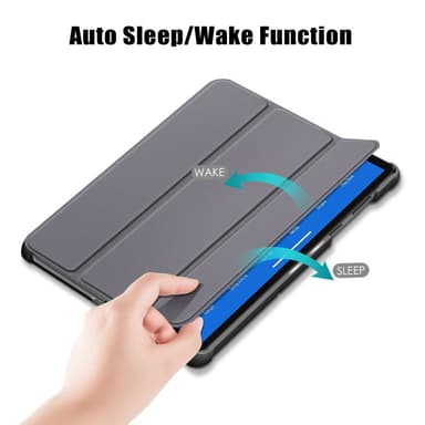 SKALO Lenovo Tab M10 FHD Plus 10.3"" Trifold Suojakotelo - Harmaa