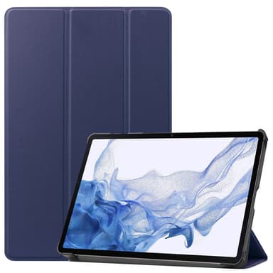 SKALO Samsung Tab S8 Trifold Suojakotelo - Tummansininen