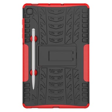 SKALO Samsung Tab S6 Lite Armor Tire Hybrid Suojakuori - Punainen
