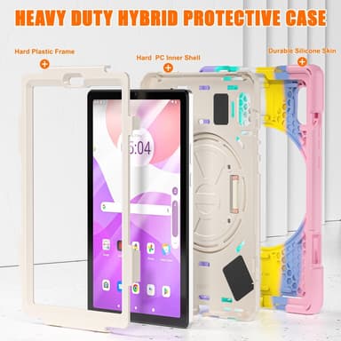 SKALO Lenovo Tab M9 Extra Shockproof Armor Iskunkestävä kuori - Rainbow