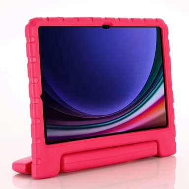 SKALO Samsung Tab S9/S9 FE Kuori kahvalla/telineellä - Pinkki