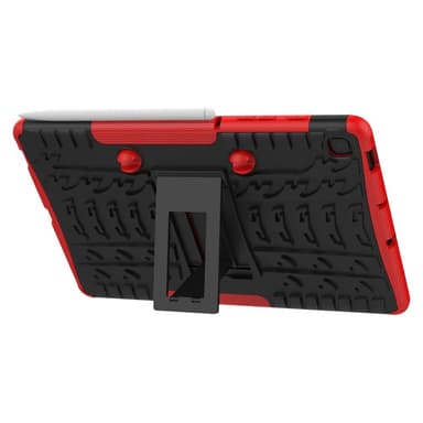 SKALO Samsung Tab S6 Lite Armor Tire Hybrid Suojakuori - Punainen