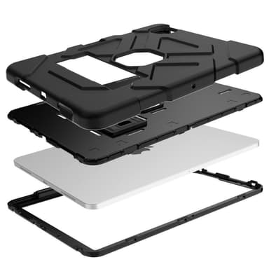SKALO iPad Air (2020/2022) Extra Shockproof Armor Iskunkestävä kuori - Musta