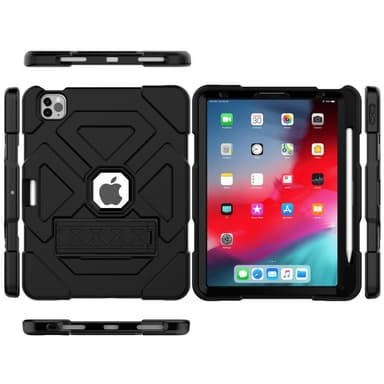 SKALO iPad Air (2020/2022) Extra Shockproof Armor Iskunkestävä kuori - Musta