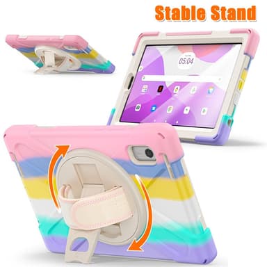 SKALO Lenovo Tab M9 Extra Shockproof Armor Iskunkestävä kuori - Rainbow