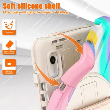 SKALO Lenovo Tab M9 Extra Shockproof Armor Iskunkestävä kuori - Rainbow