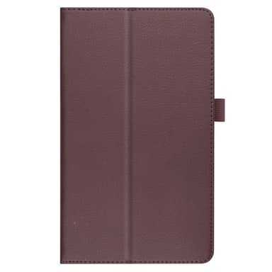 SKALO Samsung Tab A7 Lite Duofold Litchi Suojakotelo - Ruskea