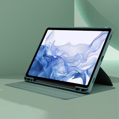 SKALO Samsung Tab S9+/S9+ FE 360 PU-nahkainen Suojakotelo - Pinkki