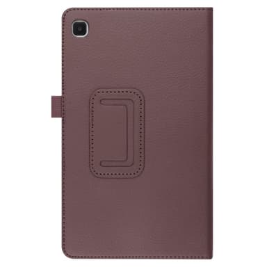 SKALO Samsung Tab A7 Lite Duofold Litchi Suojakotelo - Ruskea