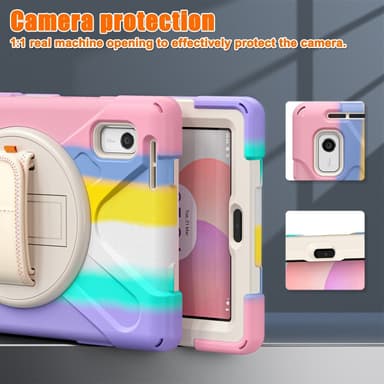 SKALO Lenovo Tab M9 Extra Shockproof Armor Iskunkestävä kuori - Rainbow