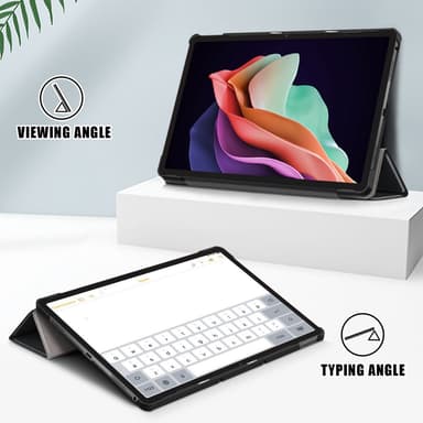 SKALO Lenovo Tab P11 Gen 2 Trifold Suojakotelo - Musta
