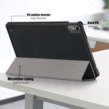 SKALO Lenovo Tab P11 Gen 2 Trifold Suojakotelo - Musta