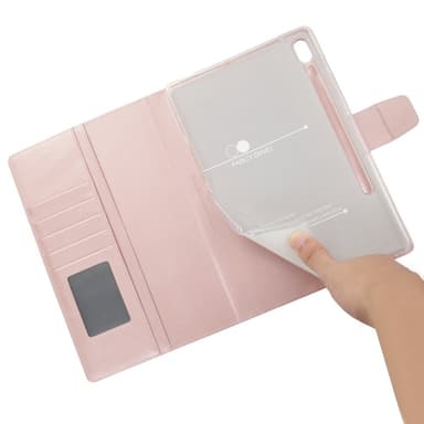 SKALO Samsung Tab S7/S8 PU-nahkainen Lompakkokotelo - Ruusukulta