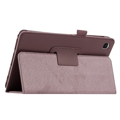 SKALO Samsung Tab A7 Lite Duofold Litchi Suojakotelo - Ruskea