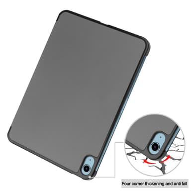 SKALO iPad 10.9 (2022) Trifold Suojakotelo - Harmaa