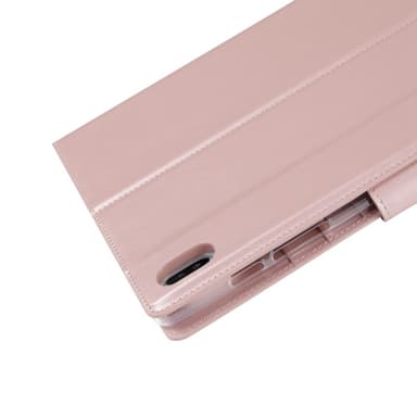 SKALO Samsung Tab S7/S8 PU-nahkainen Lompakkokotelo - Ruusukulta
