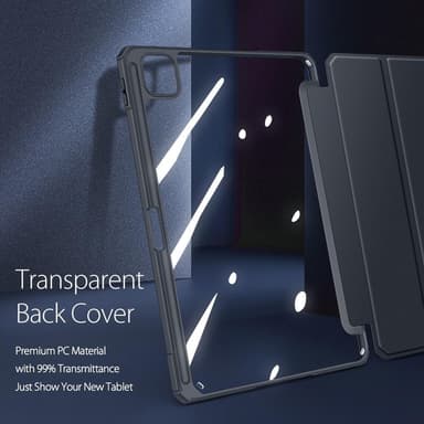 DUX DUCIS iPad Pro 12.9 (Gen 4/5/6) TOBY Series Trifold Suojakotelo - Musta