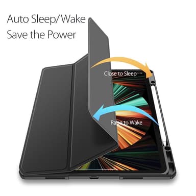 DUX DUCIS iPad Pro 12.9 (Gen 4/5/6) TOBY Series Trifold Suojakotelo - Musta
