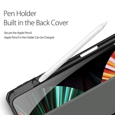 DUX DUCIS iPad Pro 12.9 (Gen 4/5/6) TOBY Series Trifold Suojakotelo - Musta