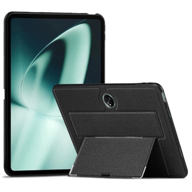 SKALO OnePlus Pad PU-nahkakotelo jalustalla - Musta