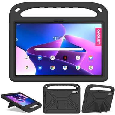 SKALO Lenovo Tab P11 Gen 2 Lapsikuori kahvalla ja jalustalla - Musta
