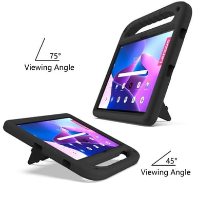 SKALO Lenovo Tab P11 Gen 2 Lapsikuori kahvalla ja jalustalla - Musta