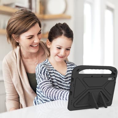 SKALO Lenovo Tab P11 Gen 2 Lapsikuori kahvalla ja jalustalla - Musta