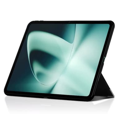SKALO OnePlus Pad PU-nahkakotelo jalustalla - Musta