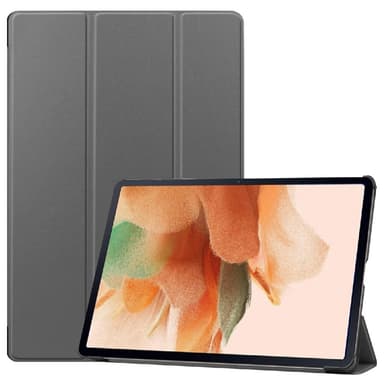 SKALO Samsung Tab S7 FE Trifold Suojakotelo - Harmaa