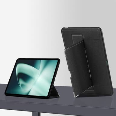 SKALO OnePlus Pad PU-nahkakotelo jalustalla - Musta