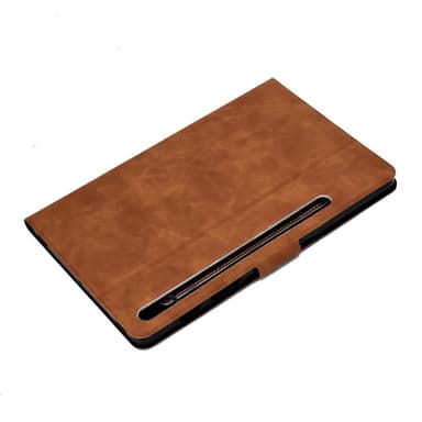 SKALO Samsung Tab S7/S8 PU-nahkainen Lompakkokotelo - Ruskea