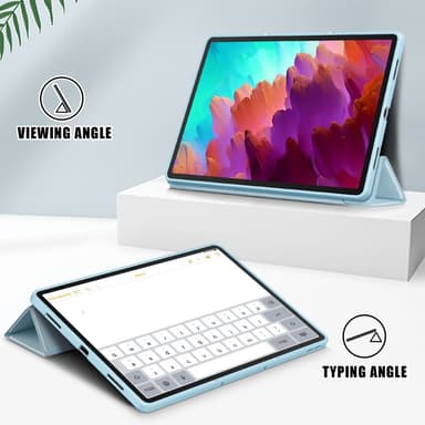 SKALO Lenovo Tab P12 Trifold Suojakotelo - Turkoosi