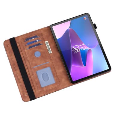 SKALO Lenovo Tab P11 Gen 2 Mandala Suojakotelo - Ruskea