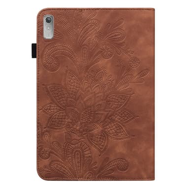 SKALO Lenovo Tab P11 Gen 2 Mandala Suojakotelo - Ruskea