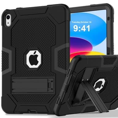 SKALO iPad 10.9 (2022) Extra Shockproof Armor Iskunkestävä kuori - Musta