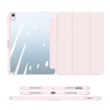 DUX DUCIS iPad Air (2020/2022) TOBY Series Trifold Suojakotelo - Pinkki
