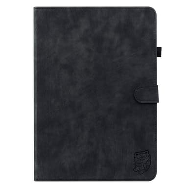 SKALO Lenovo Tab P12 Cute Tiger PU-nahkainen Lompakkokotelo - Musta