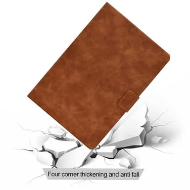 SKALO Samsung Tab S7/S8 PU-nahkainen Lompakkokotelo - Ruskea