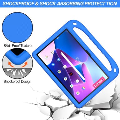 SKALO Lenovo Tab P11 Gen 2 Lapsikuori kahvalla ja jalustalla - Sininen