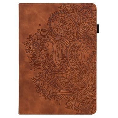 SKALO Google Pixel Tablet Mandala Suojakotelo - Ruskea