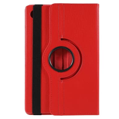 SKALO Samsung Tab A8 10.5 (2021/2022) 360 Litchi Suojakotelo - Punainen