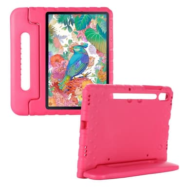 SKALO Samsung Tab S7/S8 Kuori kahvalla/telineellä - Pinkki