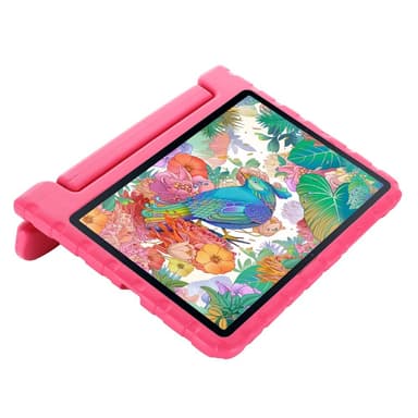 SKALO Samsung Tab S7/S8 Kuori kahvalla/telineellä - Pinkki