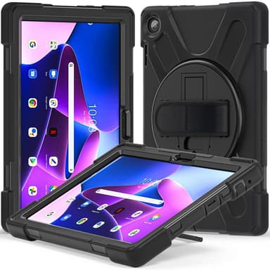 SKALO Lenovo Tab M10 (Gen 3) Extra Shockproof Armor Iskunkestävä kuori - Musta