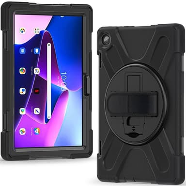 SKALO Lenovo Tab M10 (Gen 3) Extra Shockproof Armor Iskunkestävä kuori - Musta