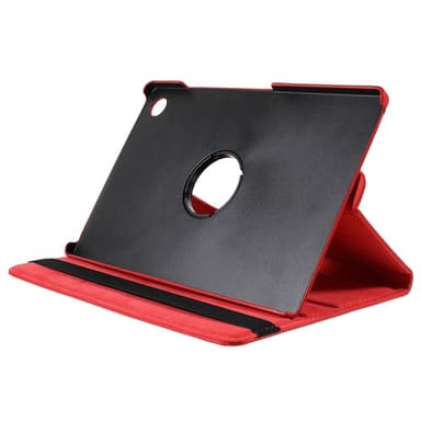 SKALO Samsung Tab A8 10.5 (2021/2022) 360 Litchi Suojakotelo - Punainen