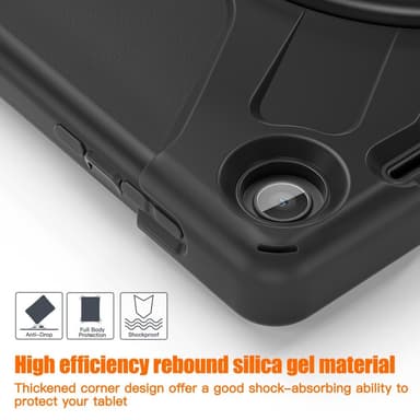 SKALO Lenovo Tab M10 (Gen 3) Extra Shockproof Armor Iskunkestävä kuori - Musta
