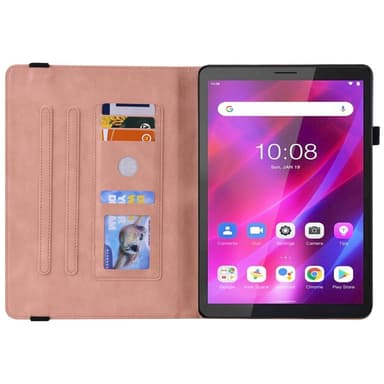 SKALO Lenovo Tab M7 (Gen 3) Mandala Butterfly Suojakotelo - Pinkki