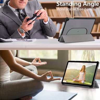 SKALO Google Pixel Tablet Trifold Suojakotelo - Harmaa