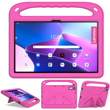 SKALO Lenovo Tab P11 Gen 2 Lapsikuori kahvalla ja jalustalla - Pinkki